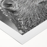 Charming rolled canvas wall art featuring a playful sea otter design amidst vibrant marine life elements, ideal for ocean-themed decor and nature lovers.