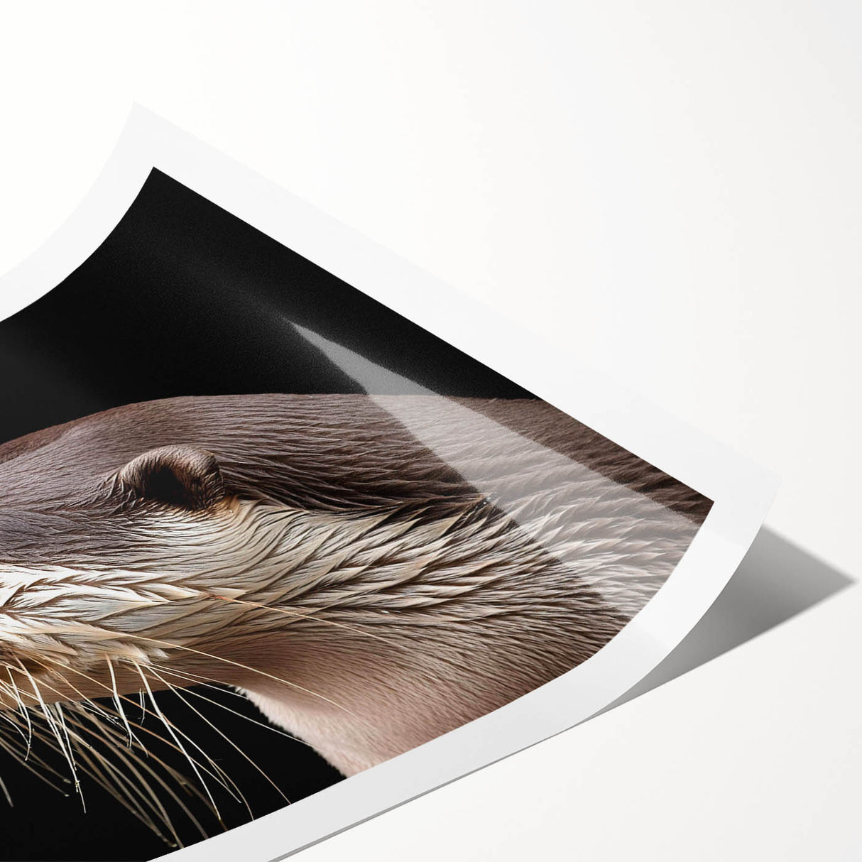 Colorful wall art print showcasing a playful sea otter surrounded by marine life, designed for aquatic decor enthusiasts, emphasizing ocean conservation themes.