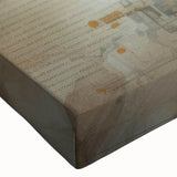 Close-up of a vibrant marine life wall art design featuring a detailed shark illustration on stretched canvas, ideal for ocean-themed decor and marine enthusiasts.