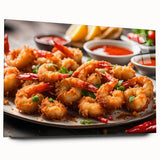 Acrylic wall art featuring a vibrant marine life shrimp design, showcasing intricate details and bright colors, ideal for ocean-themed decor and art enthusiasts.