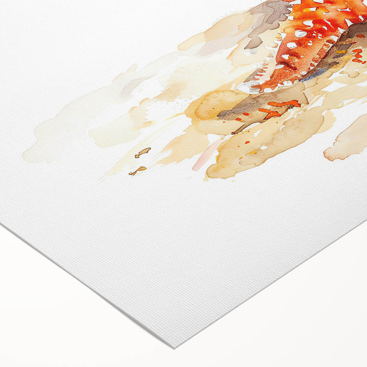 Vibrant rolled canvas wall art showcasing a detailed starfish design in a marine life theme, ideal for coastal decor and ocean-inspired interiors.