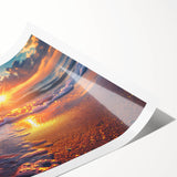 Colorful marine life wall art featuring a vibrant starfish design on a textured surface, perfect for ocean-themed home decor or coastal aesthetics. Ideal for adding a touch of nature to your living space.