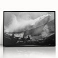 Framed acrylic wall art showcasing a vibrant marine life design featuring a whale, with a sleek black frame, ideal for ocean-themed decor in modern interiors.