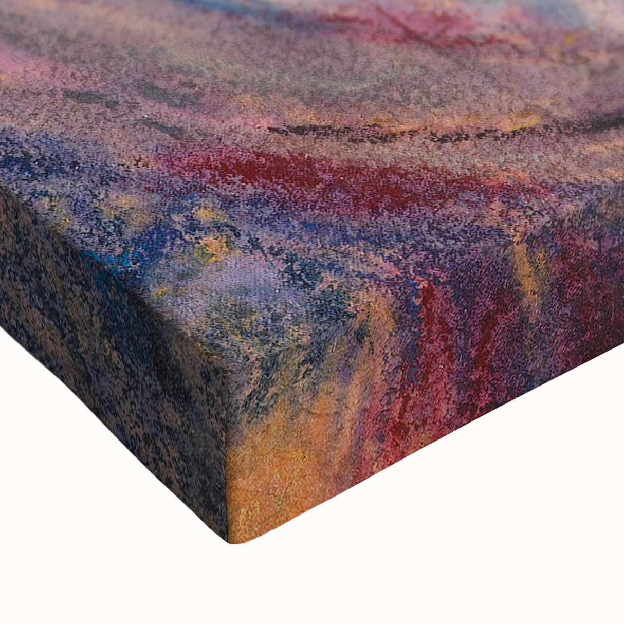 Large art of a black and white landscape painting on stretched canvas, ideal for bedroom wall decor.