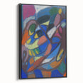 Black and white landscape art painting on framed canvas, featuring a vintage poster style, ideal for bedroom decor.