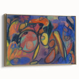 Framed canvas featuring a vintage poster art landscape in black, ideal for bedroom wall art.