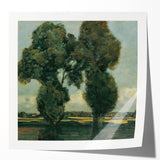 Extra large floral art on glossy photo print, featuring soft pink and green tones, ideal for dining room wall decor.