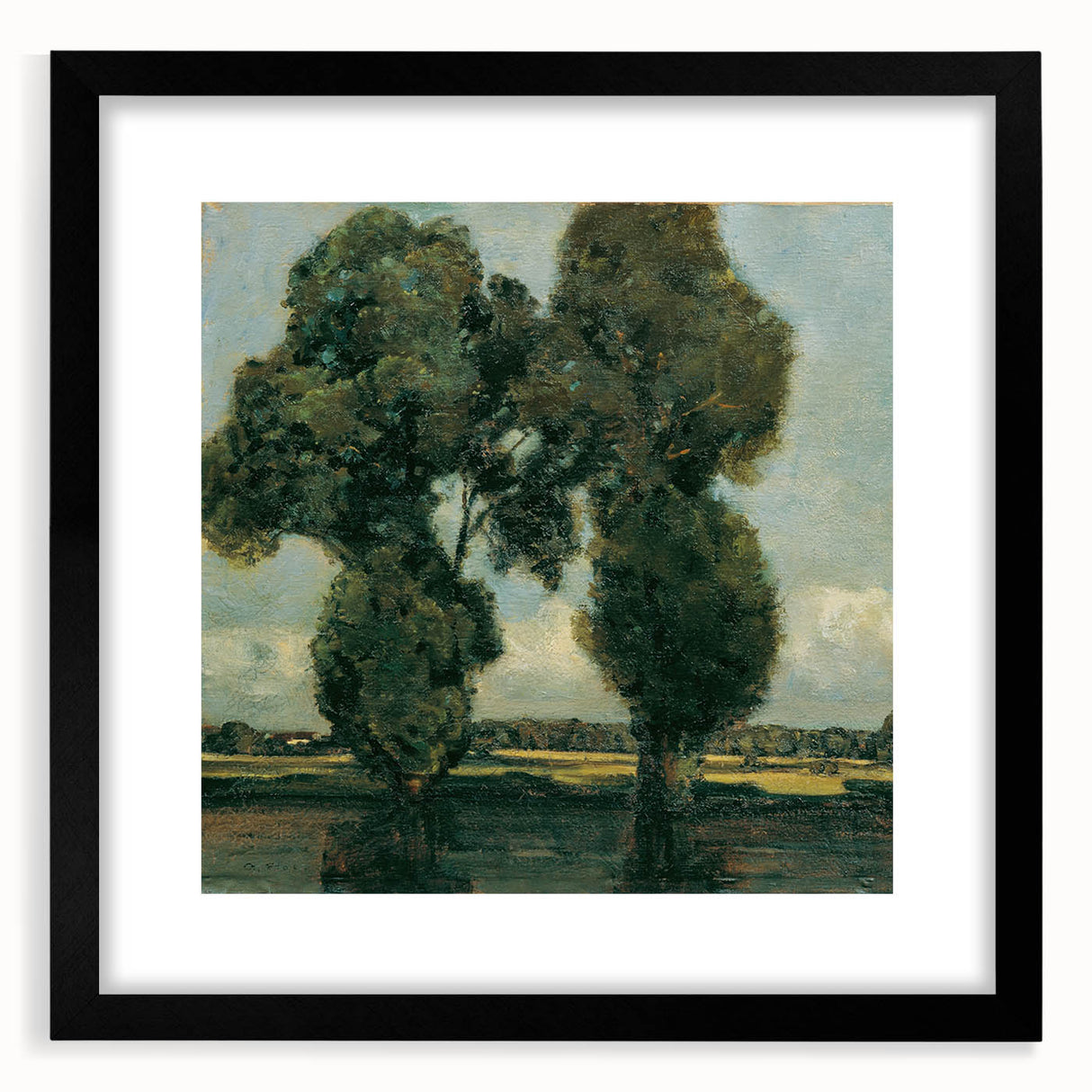 Extra large, colorful abstract art print on canvas with a textured finish, framed in black, suitable for living room decor.