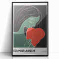 Large abstract wall art featuring swirling black and white patterns on a framed acrylic, suited for modern home decor.