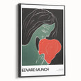 Black and white landscape art painting on framed canvas, featuring a vintage poster style, ideal for bedroom wall decor.