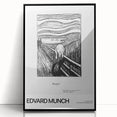 Large abstract wall art featuring mid-century modernist design in muted colors on a framed acrylic panel.