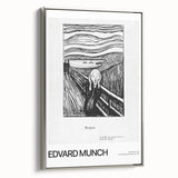 Framed canvas depicting a colorful landscape art painting in a vintage poster style, ideal for living room decor.