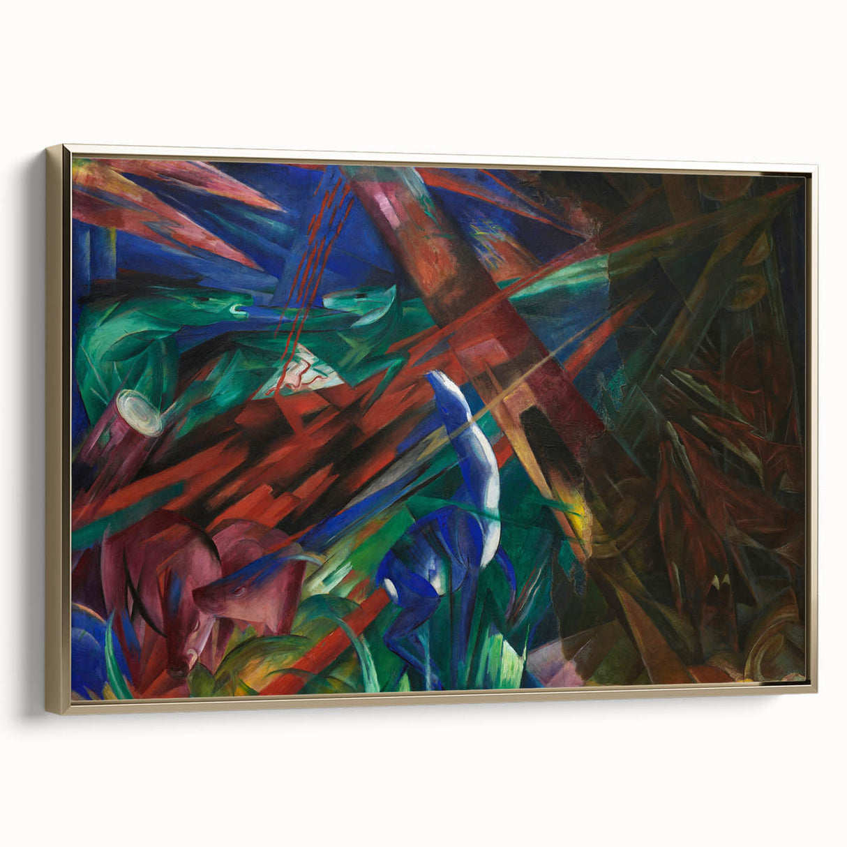Framed canvas featuring a black vintage landscape painting, ideal for bedroom wall art.