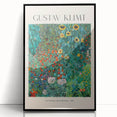 Large abstract wall art featuring mid-century modernist designs in neutral and gold tones, framed in black acrylic.