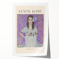 Gustav Klimt style floral design on extra large rolled canvas, featuring gold and earth tones.