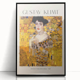 Large abstract wall art featuring geometric patterns in gold and black, framed acrylic.