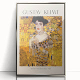 Mid-century modernist art deco poster featuring abstract shapes in gold and silver on acrylic, ideal for nursery wall art.