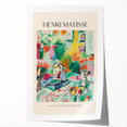 Extra large rolled print of a floral Henri Matisse design in vibrant colors, ideal for art wall dining room or bathroom.