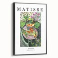 Black and white landscape painting on framed canvas, featuring a vintage poster art style, ideal for bedroom decor.