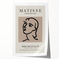 Rolled print of a Henri Matisse-inspired floral art in muted colors, suitable for art wall dining room or bathroom.