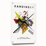 Large abstract wall art on acrylic glass, featuring vibrant geometric shapes, suitable for bedroom or dining room decor.