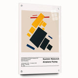 Large abstract wall art on acrylic glass, featuring geometric shapes in black and white.