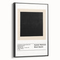 Black and white framed canvas featuring a vintage poster art style landscape, ideal for bedroom wall decor.