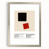 Textured abstract art print in muted grays and blues on framed canvas, suitable for modern bedroom decor.