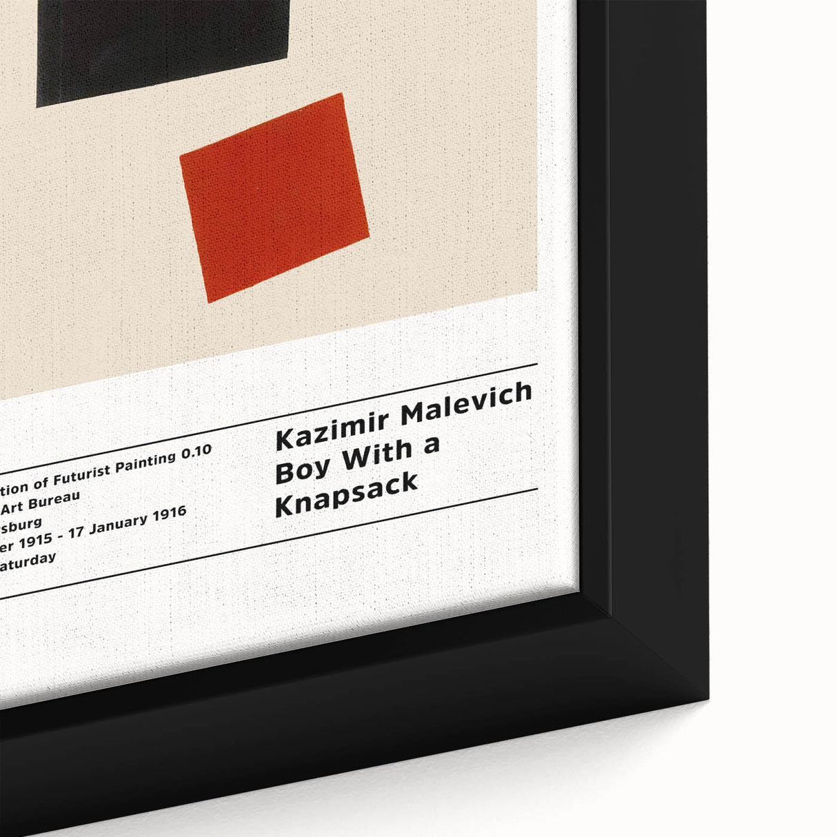 Extra large framed canvas featuring a textured, abstract design in black with vibrant, colorful accents.