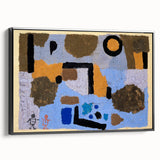 Black and white vintage poster art of a landscape on framed canvas, suitable for bedroom decor.