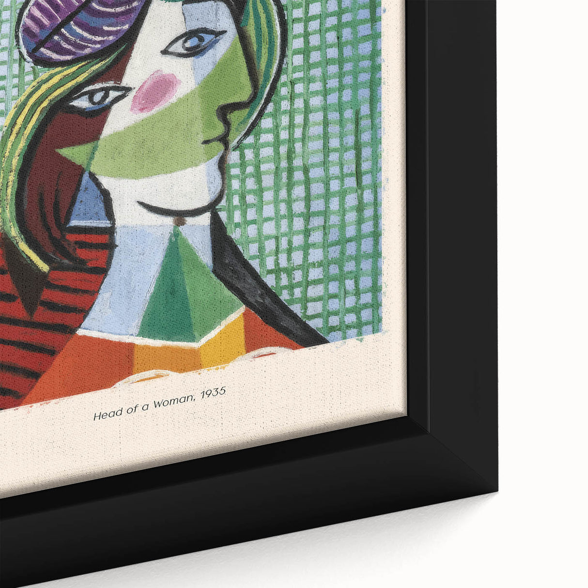 Extra large framed canvas featuring a textured, colorful abstract design on a black background, ideal for living room decor.
