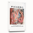 Large abstract wall art on acrylic glass depicting modernist Picasso-inspired design.