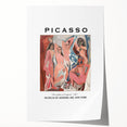Extra large rolled print featuring a Picasso-inspired abstract floral design in vibrant colors.