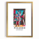 Extra large abstract art print with textured design in gold frame, ideal for living room wall decor.