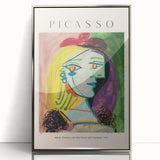Mid-century modernist art poster featuring abstract shapes in silver and black on acrylic, ideal for nursery wall art.