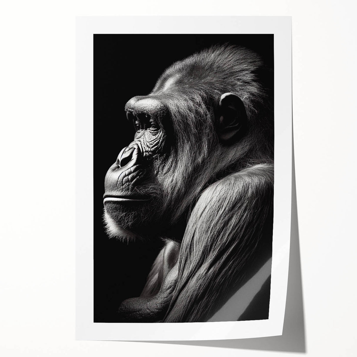 Colorful wall art featuring a playful monkey and a majestic gorilla design, printed on high-quality canvas, perfect for enhancing any modern decor. This vibrant artwork showcases intricate details and bold colors, ideal for animal lovers and art enthusiasts alike.