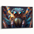 Black and white framed canvas featuring a detailed bird illustration, ideal for bedroom wall art.