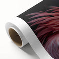 Art deco poster of vibrant birds in flight on rolled canvas, ideal for nursery wall art or dining room decor.