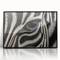 Large abstract wall art depicting vibrant birds in mid-century modernist style, framed in black acrylic.