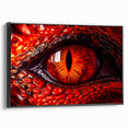 Black and white framed canvas featuring a close-up of a bird, ideal for bedroom wall art with a vintage poster style.