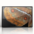 Large abstract wall art featuring a vibrant bird design in mid-century modernist style on black acrylic.