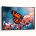 Black and white framed canvas featuring a close-up of a bird, ideal for bedroom wall art in a vintage style.