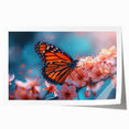 Close-up image of a bird on a branch, rendered in soft pastel shades on a rolled canvas, ideal for art wall dining room.