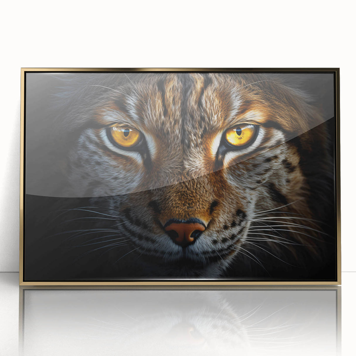 Mid-century modernist art of a bird in flight, rendered in soft pastel shades on a large framed acrylic print.