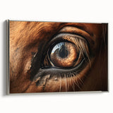 Framed canvas featuring a colorful landscape art painting with vintage poster art style.