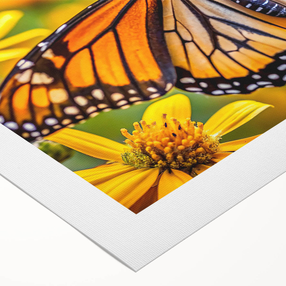 Art deco poster of a colorful bird in flight on a rolled canvas, suitable for dining room or bathroom wall art.