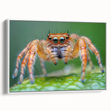 Framed canvas of vintage poster art featuring a colorful bird, set against a black background, ideal for living room decor.