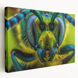 Close-up of a bird in vibrant colors on a stretched canvas, suitable for kitchen wall art.