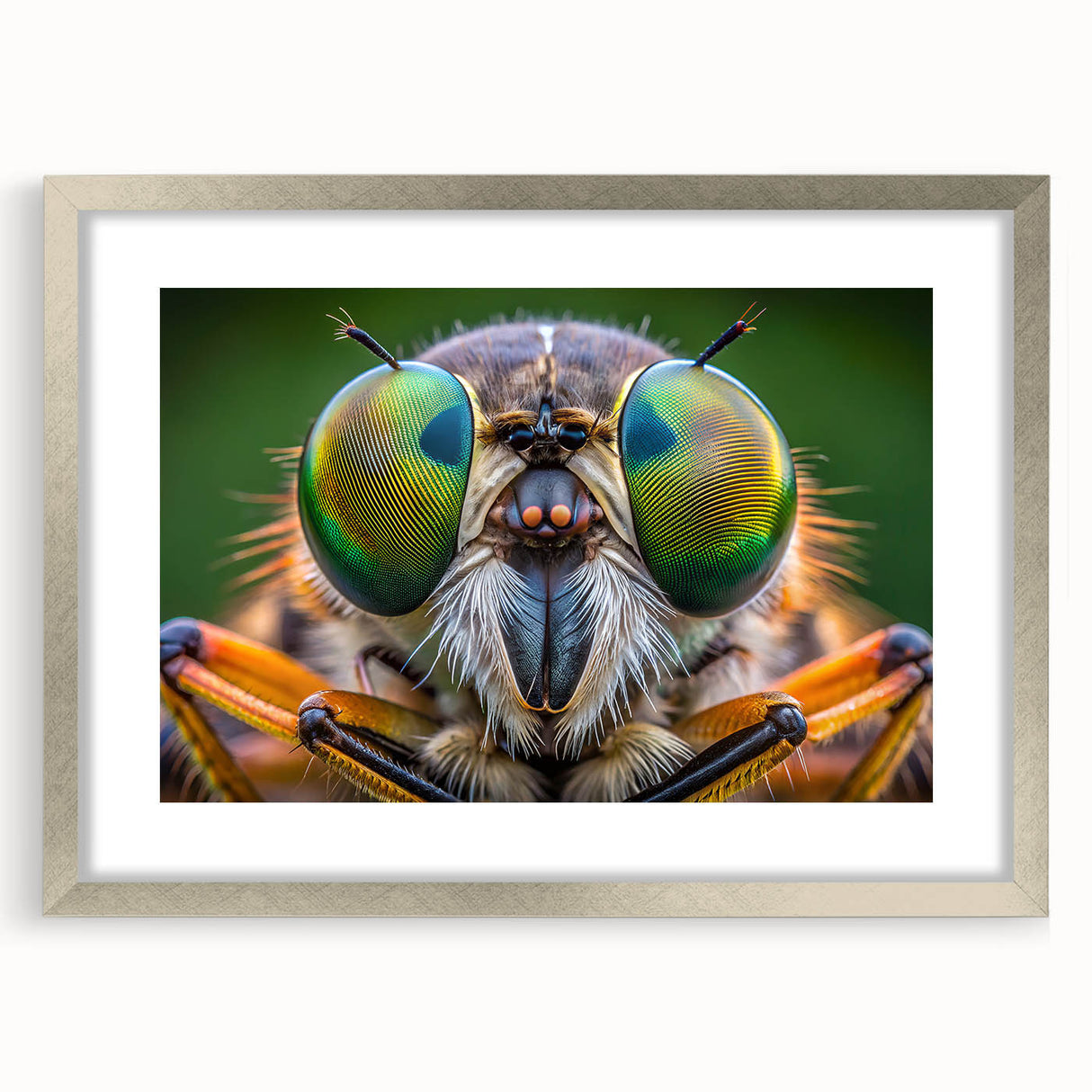 Textured art print of abstract bird design in silver frame, featuring soft gray and white tones, ideal for bedroom art.