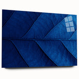 Large abstract floral design in soft pastel shades on acrylic glass, ideal for bedroom or dining room art.